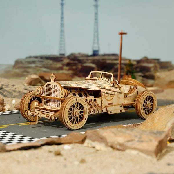 Dyzi 220 Piece Grand Prix Car 3D Wooden Puzzle Model