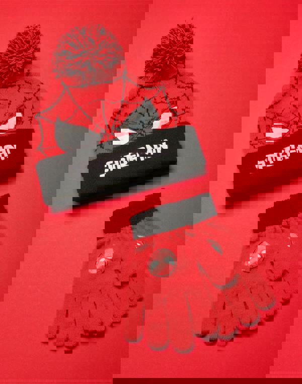 Marvel Boys Multicoloured Character Beanie and Gloves Set (One Size)