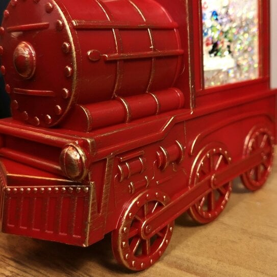 Samuel Alexander 17cm Battery Operated Light up SnowSwirl All Aboard! Christmas Decoration with LEDs