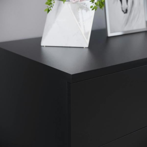 Vida Designs Riano 4 Drawer Chest, Black