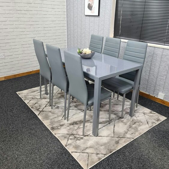 Kosy Koala Dining Table Set with 6 Chairs Dining Room and Kitchen table set of 6