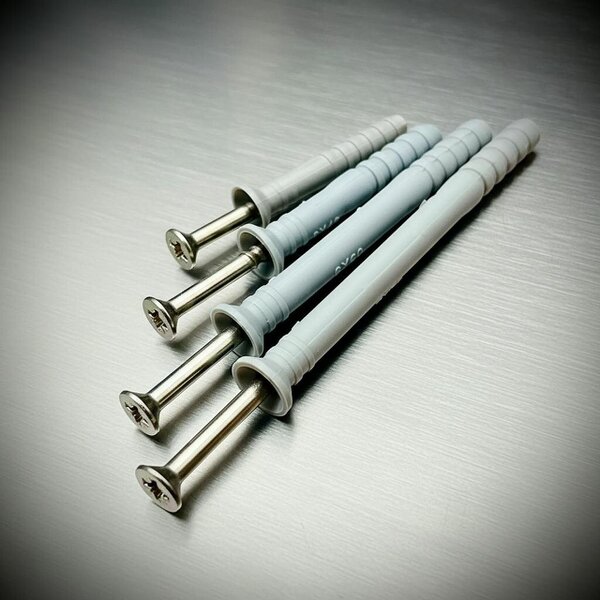 Fixaball 6mm 8mm Hammer Frame Fixings A2 Stainless Nylon Ribbed