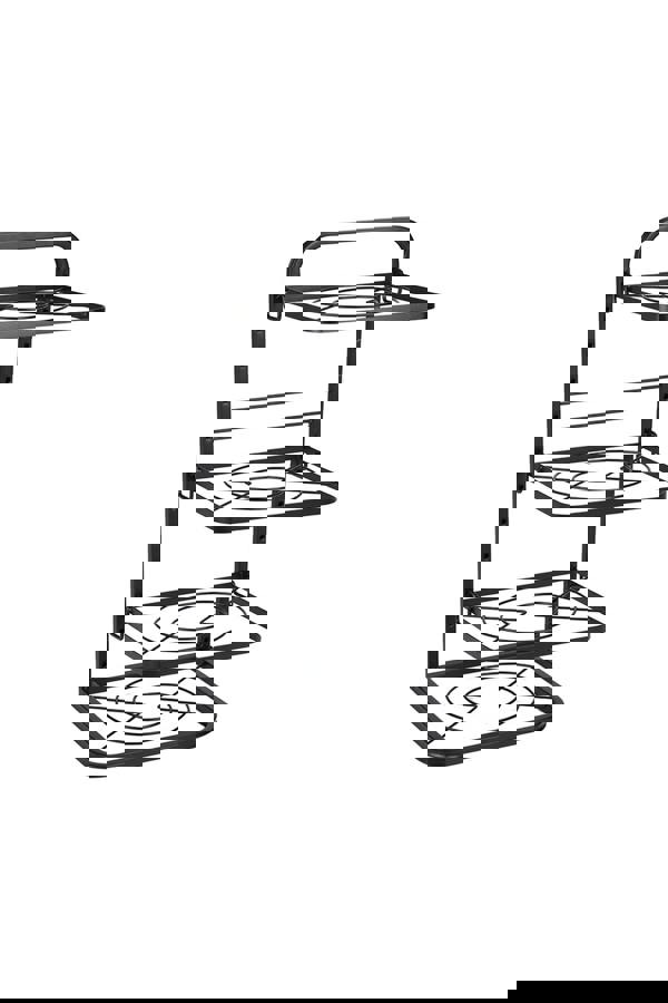 Living and Home 4-Tier Standing Pot Pan Organizer Rack Adjustable Cookware Holder Kitchen