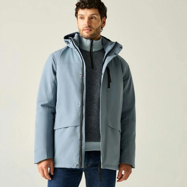 Regatta Mens Baylon Waterproof Insulated Jacket - Grey Mirage - 