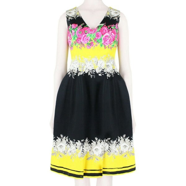 Prabal Gurung dress in a rose patterned fabric