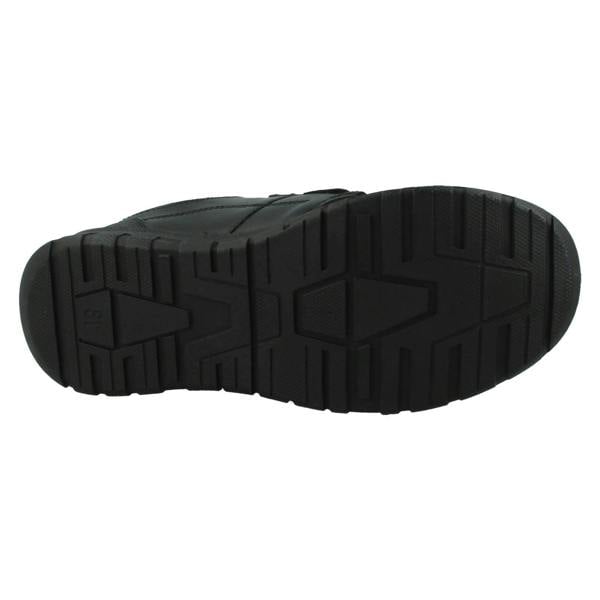 Spot On Boys Double Strap Black Leather School Shoes N1153