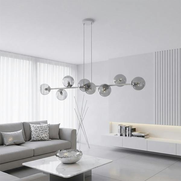 Emibig MAGNUS Pendant Lamp 8 x E14 Grey / Graphite