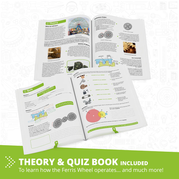 Engino STEM Amusement Park Set: London Eye and Merry Go Round