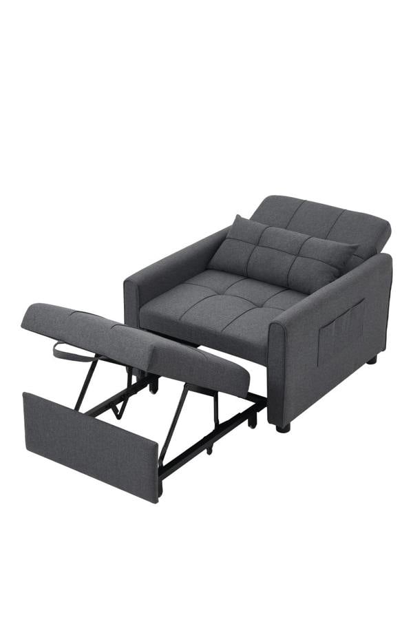Living and Home Three-in-One Versatile Single Sofa Bed with Pillow