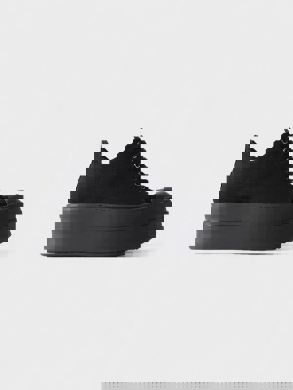 Rick Owens Double Bumper Low Sneakers Black - Mens