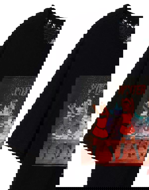 Mean Girls Womens Black Jingle Bell Rock Short Sleeved T-Shirt