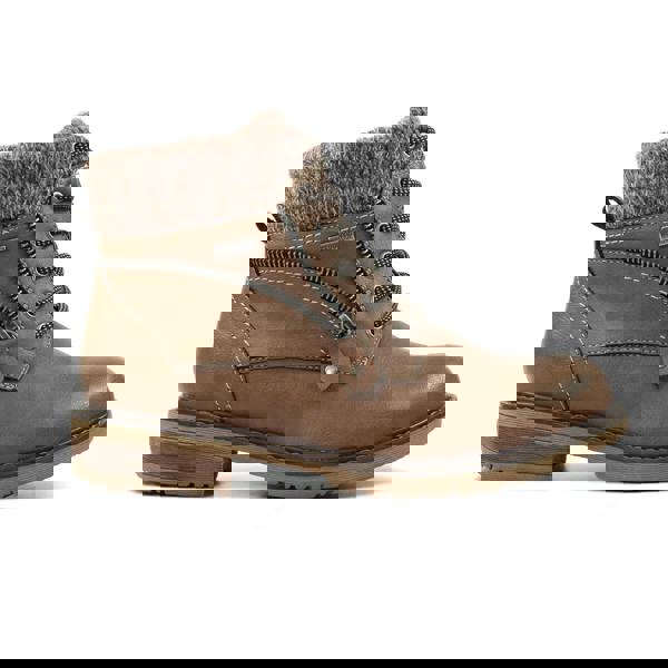 Lunar Womens/Ladies Benson III Waterproof Ankle Boots - Taupe