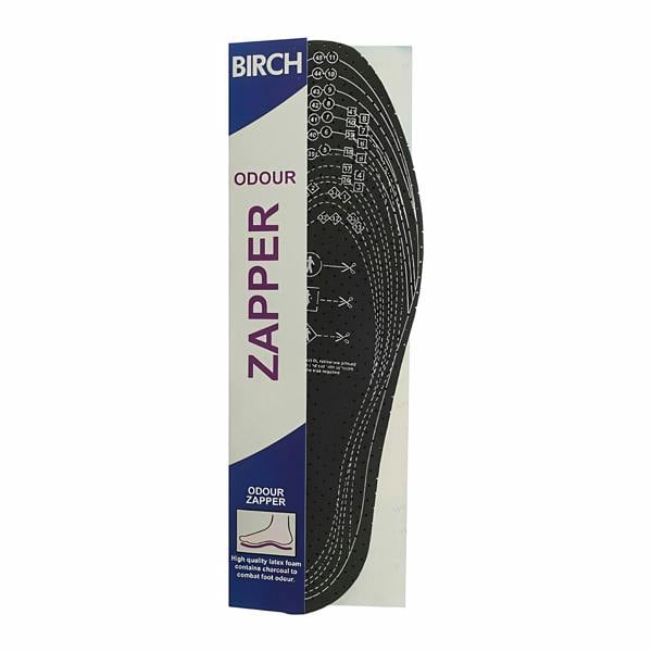 BIRCH Odour Zapper Insoles - One Size Eliminates Unpleasant Shoe Odours