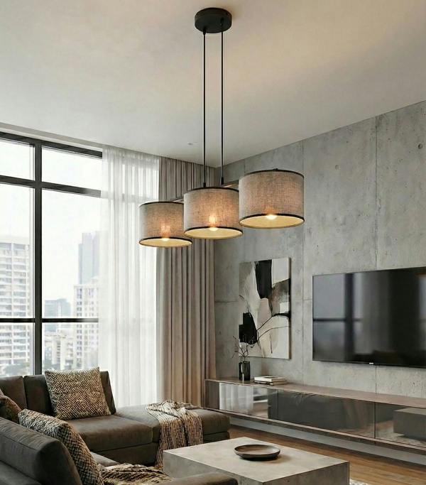 Emibig ECO Pendant Lamp 3 x E27 Grey / Black