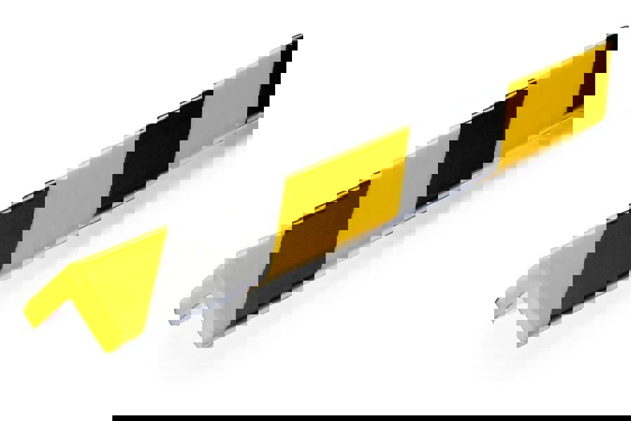 Durable Adhesive Warning Corner Impact Protection Profiles C19 | 1 Metre