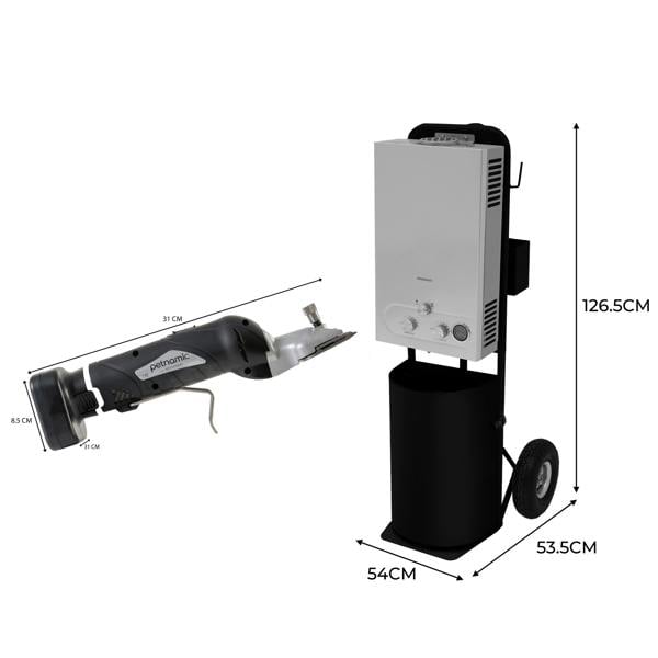 Horse Shower & Cordless Clippers – Black