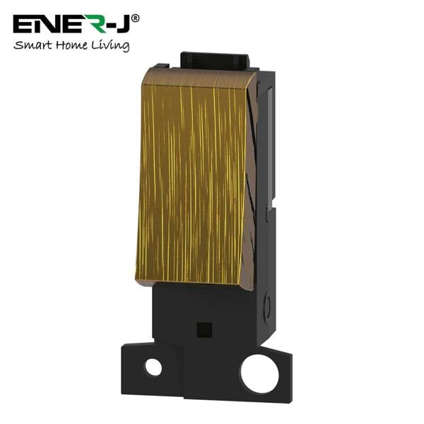 ENER-J 1G Grid Switch Compatible with Antique Brass Finish