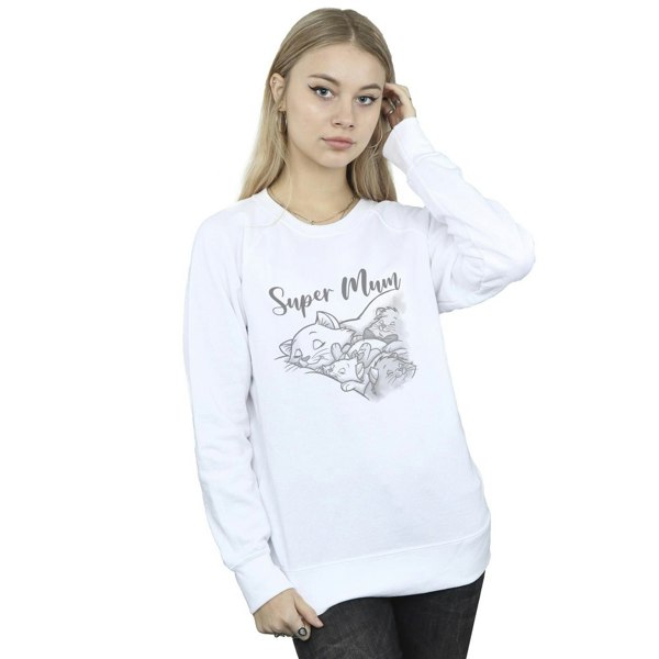 Disney Women's Classics Marie Super Mum Sweatshirt - White