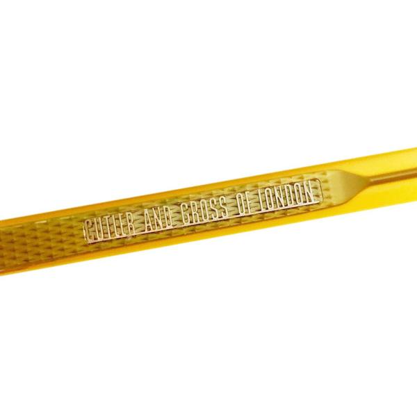 Cutler & Gross 1383 round sunglasses in a honey tone frame