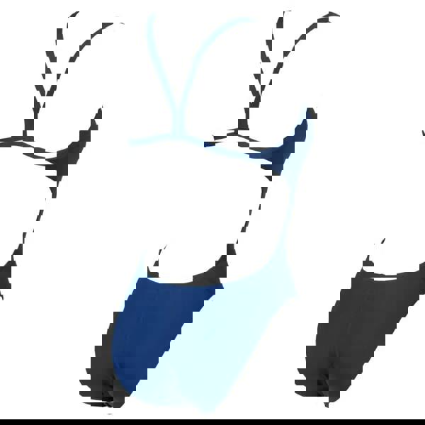 Arena Team Challenge Solid swimsuit in royal blue with crisscross back