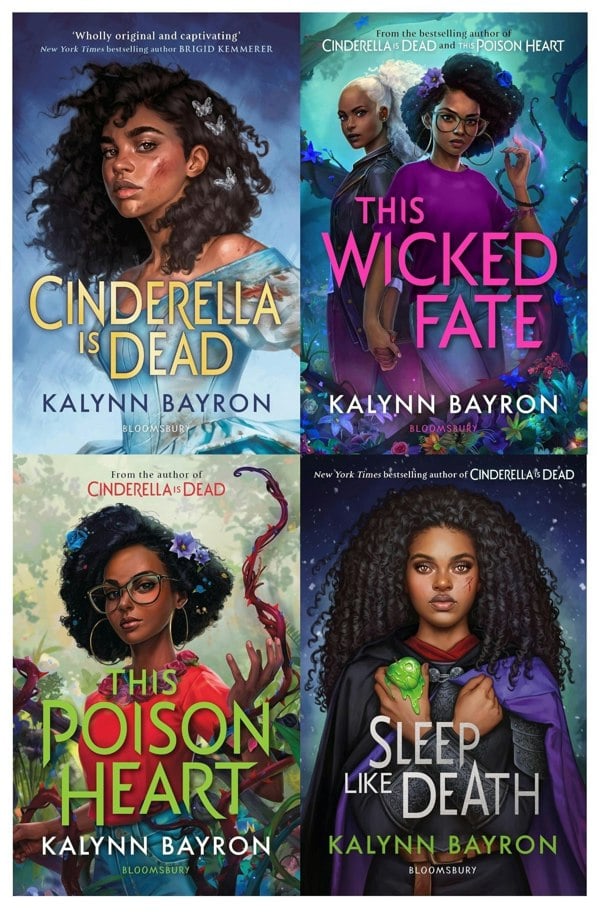 Kalynn Bayron 4 Book Set Cinderella is Dead, This Poison Heart, This Wicked Fate, Sleep Like Death