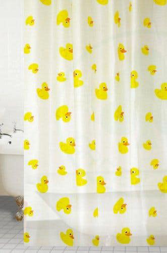 Blue Canyon Peva Duck Shower Curtain With Rings