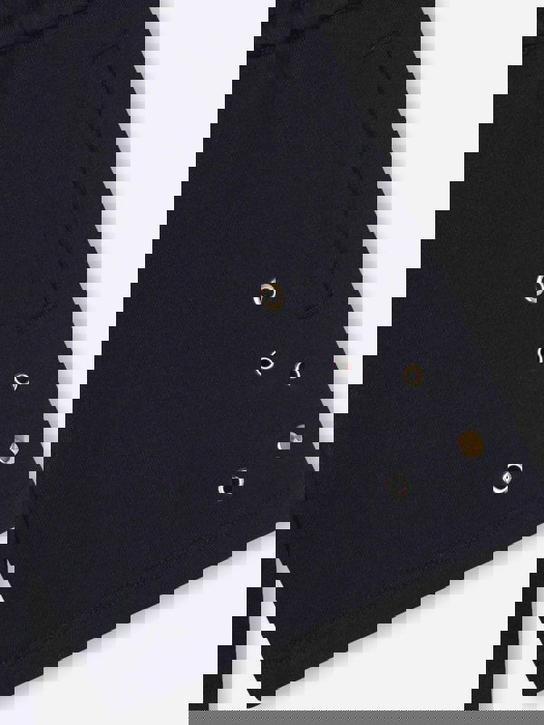 Chloé Girls Linen Shorts in Navy