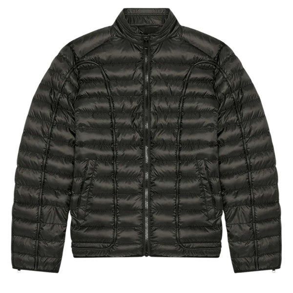 Diesel Plain Black Padded Jacket S