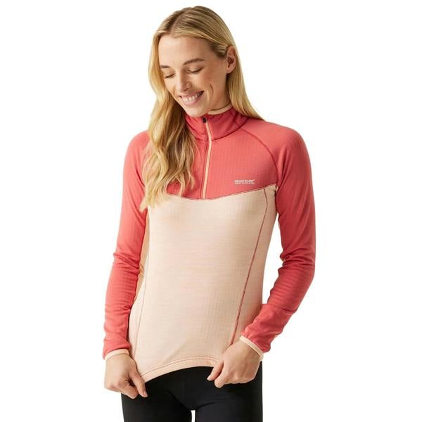 Regatta Womens/Ladies Hepley Fleece - Mineral Red/Peach Parfait Marl - 