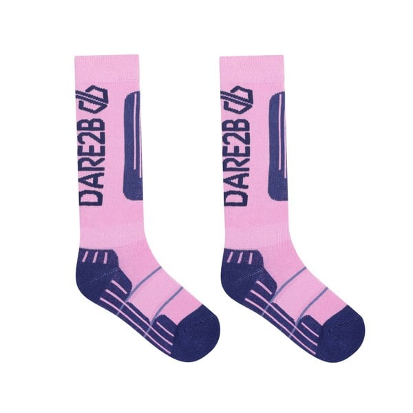 Dare 2B Childrens/Kids Performance Ski Socks - Orchid/Moonlight Denim