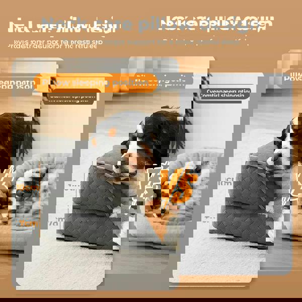 Skylos Orthopedic Dog Bed Memory Foam Pet Mattress Calming Washable Waterproof