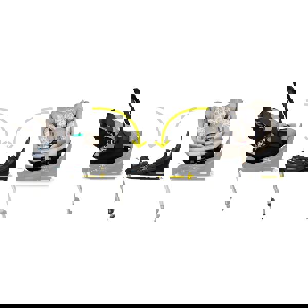 Cosatto Wow 3 All Stage Family Rotate & Recline 2 Base Bundle Whisper