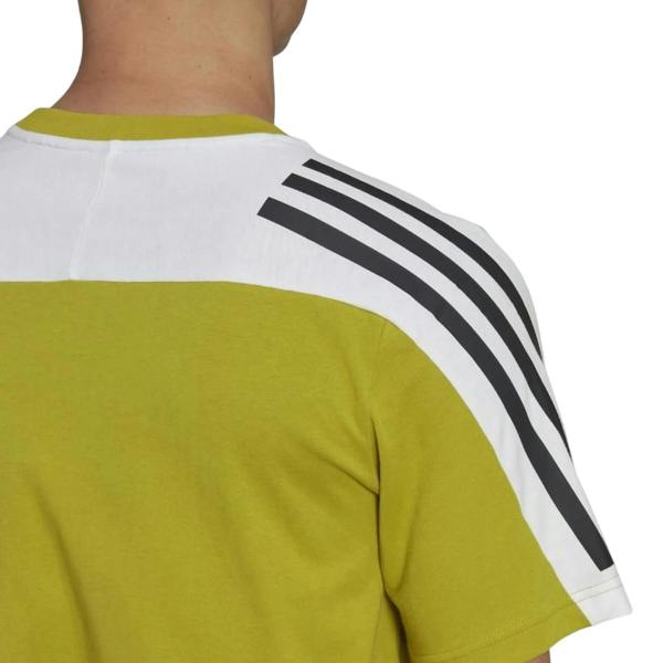 Adidas Mens Future Icons 3 Stripes T-Shirt - Green - 
