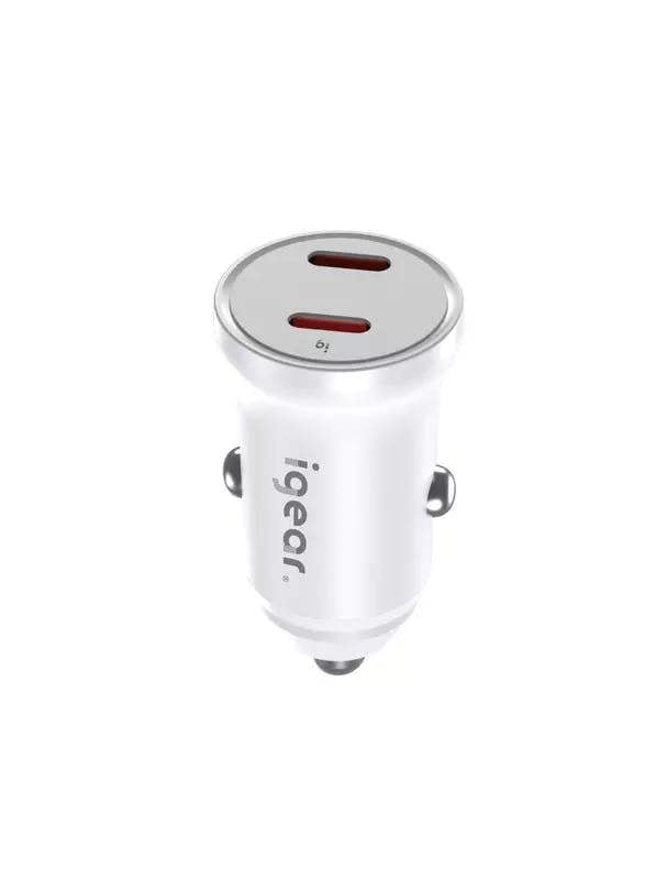 iGear 20W PD + PD Car Charger