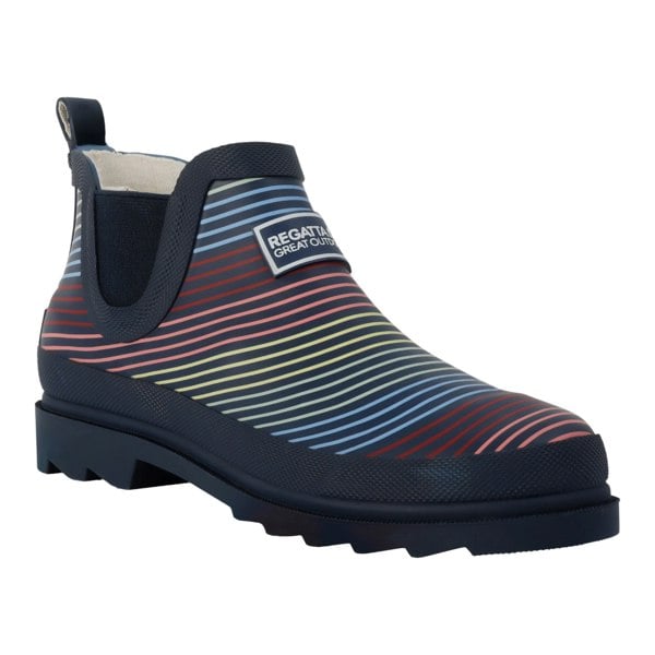 Regatta Womens/Ladies Harper Contrast Striped Low Wellington Boots - Multicoloured