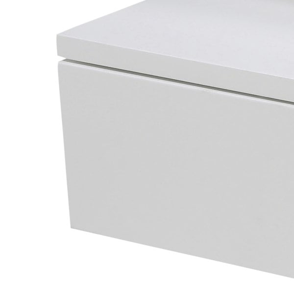 Furniture To Go Ashlan Bedside Table with 1 Drawer in White