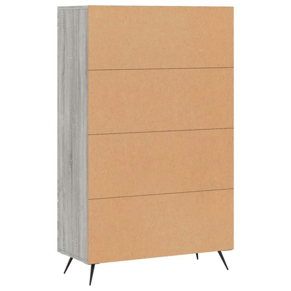 Berkfield Highboard Grey Sonoma 69.5x31x115 cm Engineered Wood