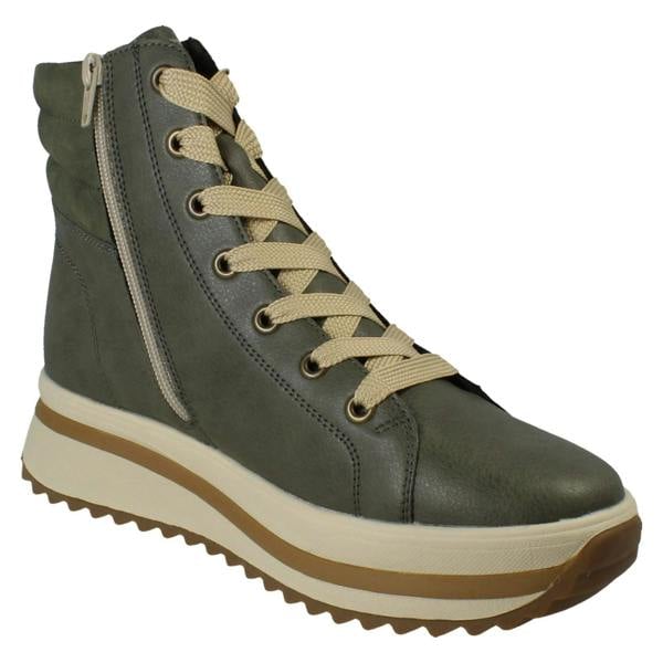 Rieker Ladies Rieker Dual Zip Casual Boots W3870