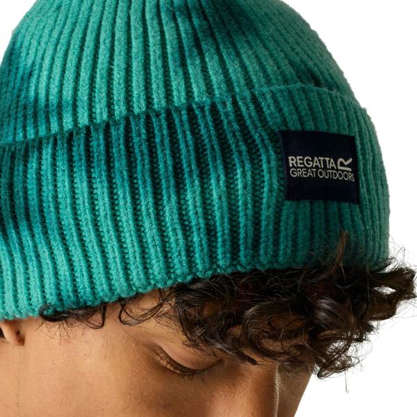 Regatta Unisex Adult Connora Fisherman Tie Dye Beanie - Turquoise/Mediterranea - 