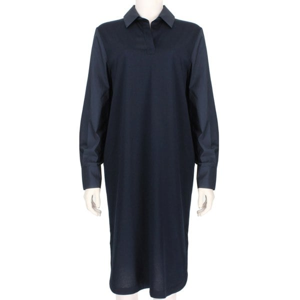 Max Mara Leisure jersey dress in navy blue