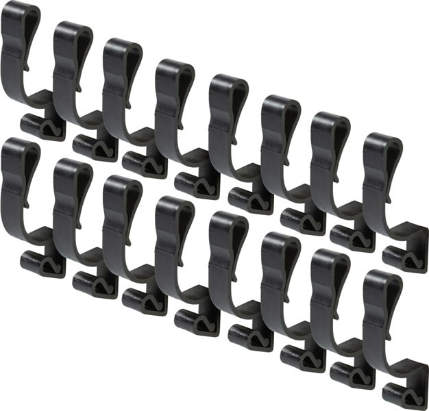 Xmas Haus Large Gutter Hooks Pack of 16 Black