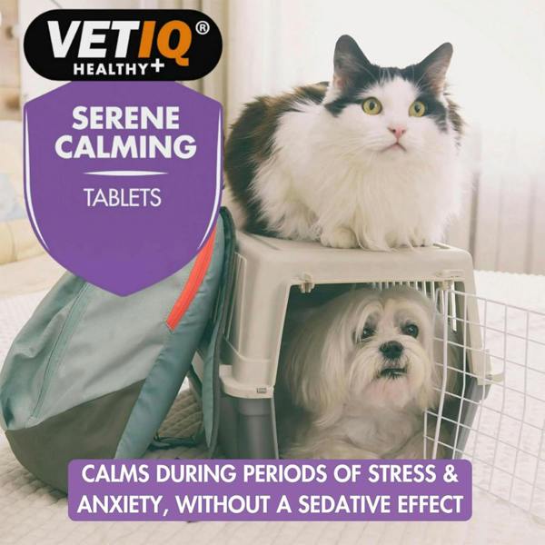 Mark & Chappell M&C Vetiq Serene Calming Tablets for Cats & Dogs (120)
