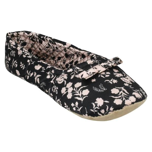 Spot On Ladies Spot On Flower Print Slippers