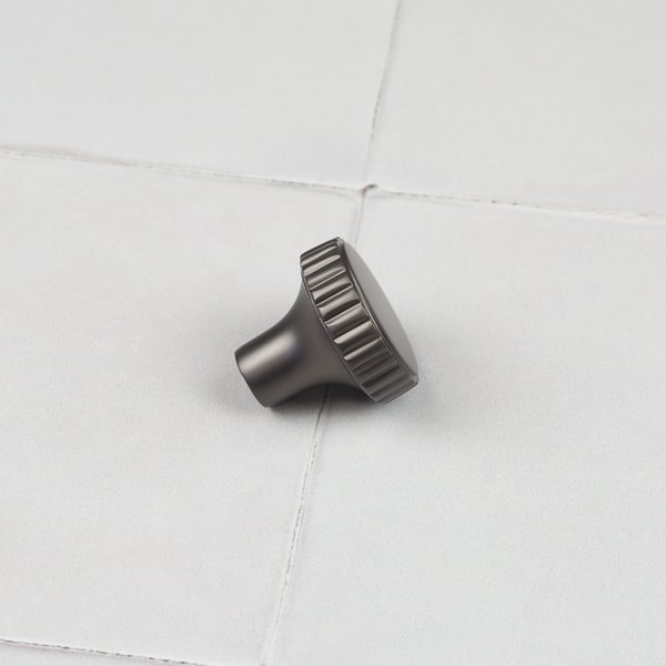 Handle & Home Anthracite Grey Ribbed Detailing Handles and Coordinating Knobs