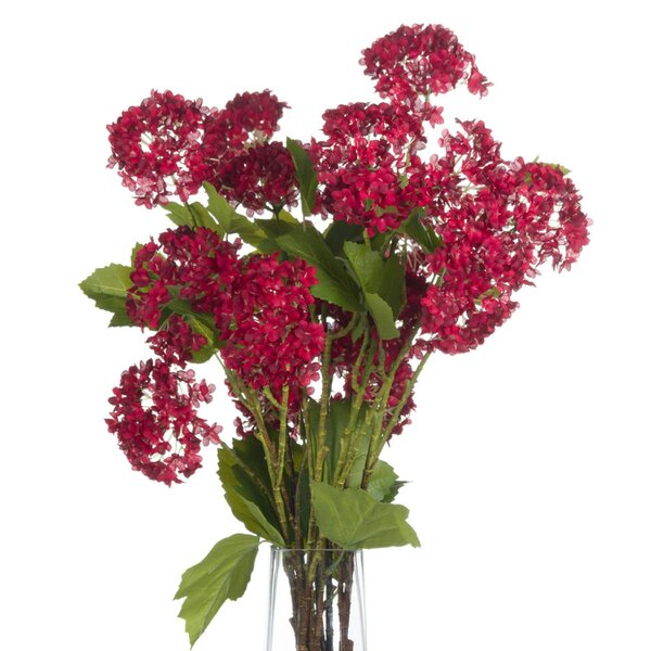 Wyld Haus Set of 3 Artificial Flowers Red Autumnal Viburnum Stems