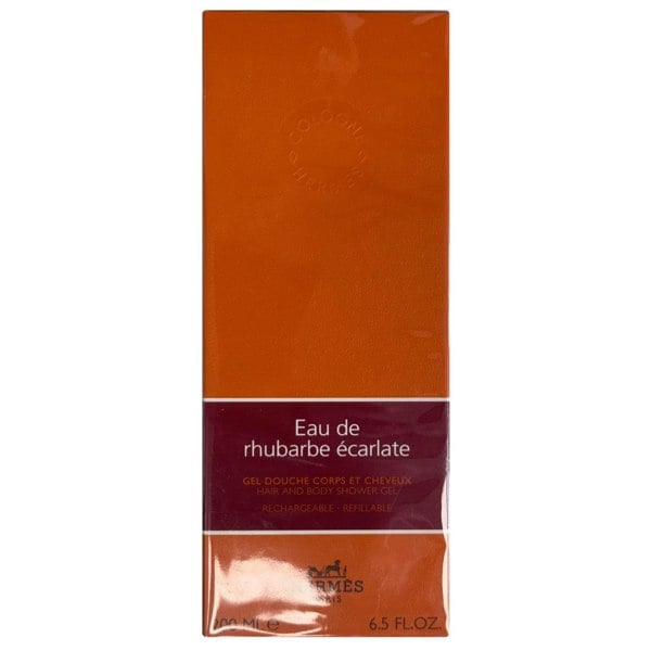 Hermes Eau de Rhubarbe Ecarlate Hair & Body Shower Gel 200ml Refillable