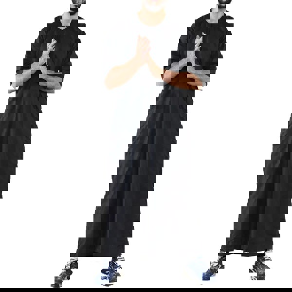 107_thobe_Black_L - 56, 107_thobe_Black_M - 54, 107_thobe_Black_S - 52, 107_thobe_Black_XL - 58, 107_thobe_Black_XXL - 60