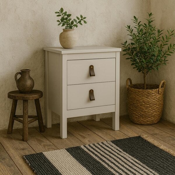 Wyld Haus Wildberry Cashmere Bedside Table 2 Drawers