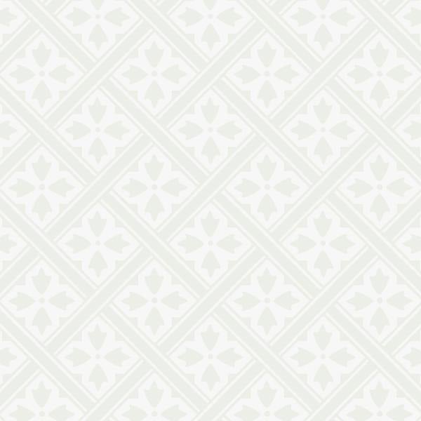 Laura Ashley Mr Jones Paintable Wallpaper - White - 10m