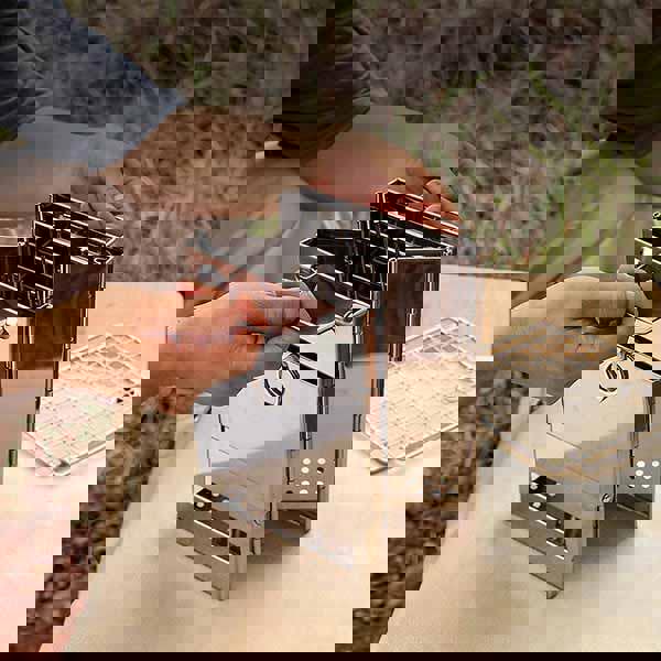 Leaper Outdoor Folding Stainless Steel Grill